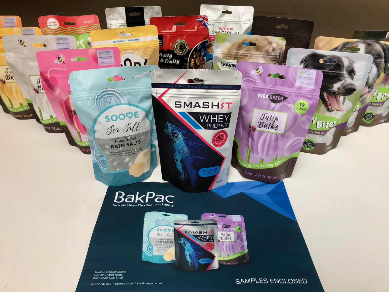 BakPac Sample Pack contents