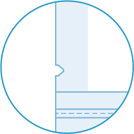 pouch tear notch icon