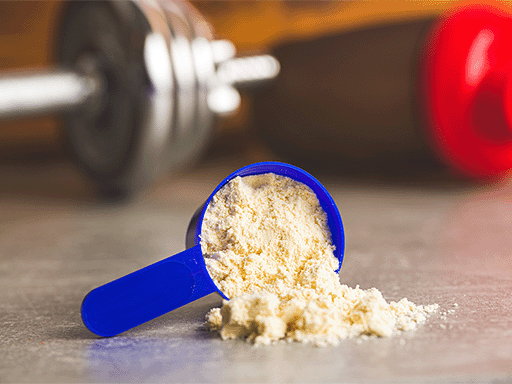 wey protein powder in a pouch