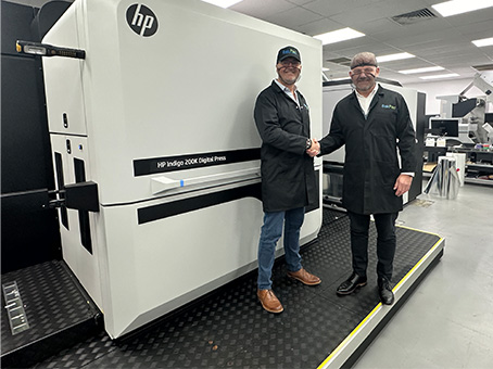 HP Indigo 200K press installed in BakPac at Bakers