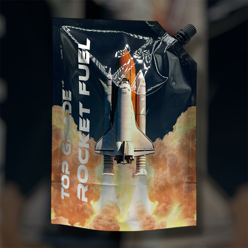 Rocket pouch refill ready spouted pouches