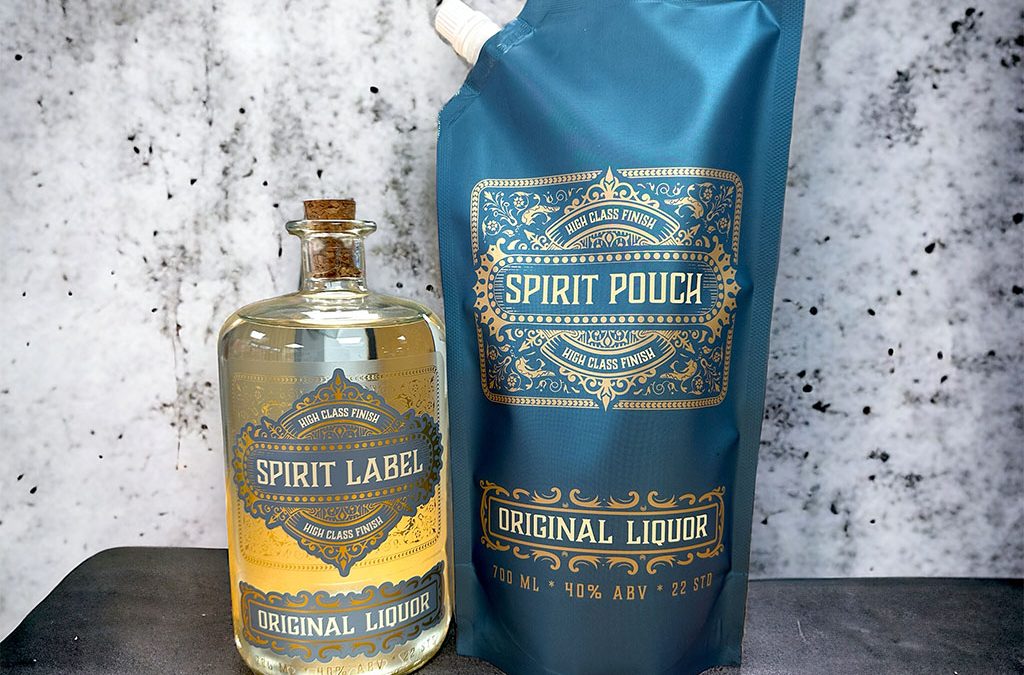 pouch and label