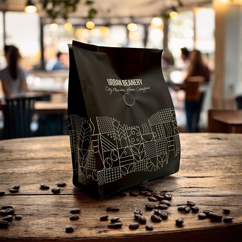 Side gusset coffee pouch